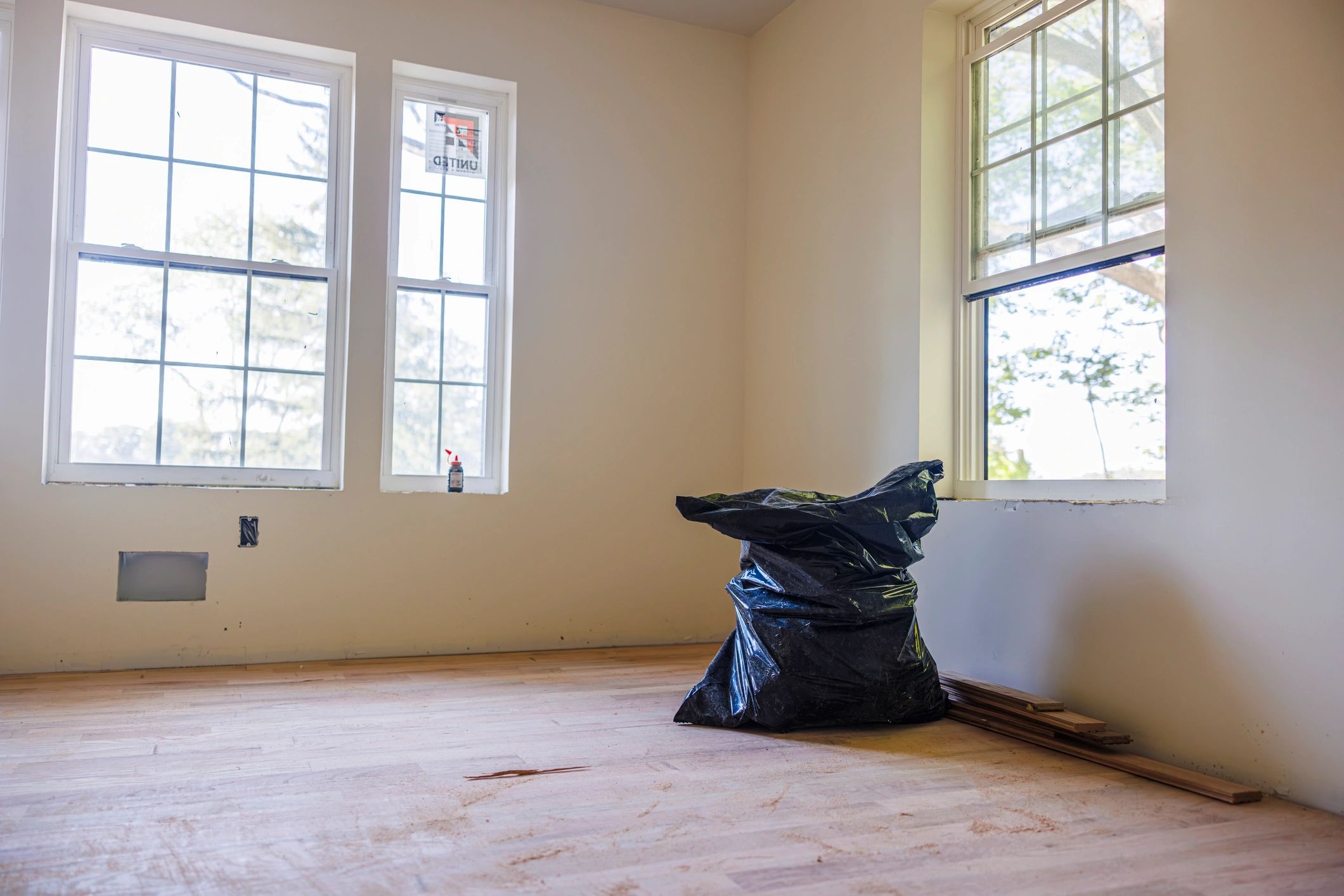Home renovation cleanup in progress